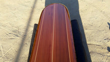 8'3" the "Big Sur" old growth reclaimed certified California redwood, wall mount wooden surfboard
