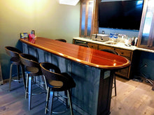7'3" x 20"  custom extra width bar table wood surfboard wall art home décor