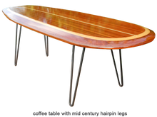 4'3" wooden surfboard coffee table wood surfboard wall art home décor