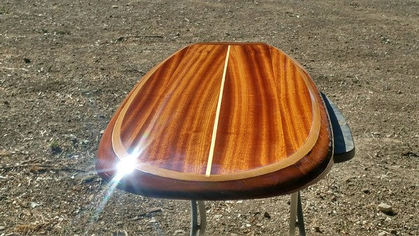 4'3" wooden surfboard coffee table wood surfboard wall art home décor